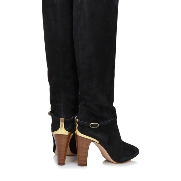 📸🆕 Bruno Magli ✦ Suede Knee High Boot ✦ Black - Picture 4 of 8